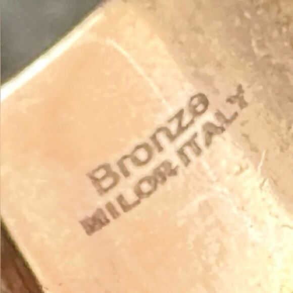 Milor Italian Bronze Wide Hoop
Earrings - Made in Italy Italian Bronze Elegant - Picture 16 of 17